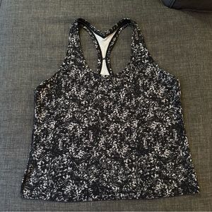 Lululemon Cool Nulu Racerback Short Tank, Blossom Overlay Starlight Multi 16